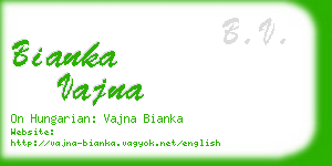 bianka vajna business card